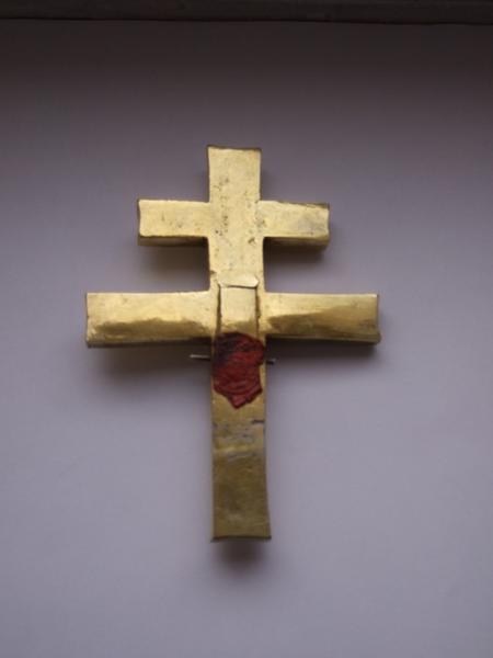 croix-reliquaire, vue générale du revers