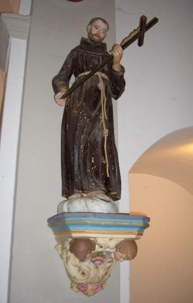 statue : saint François d'Assise, vue générale