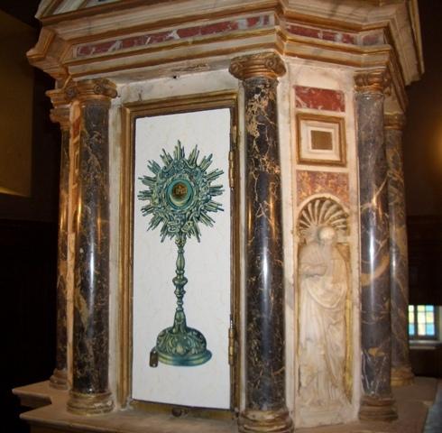 tabernacle, détail - © Ministère de la Culture (France), Conservation des antiquités et des objets d'art de Corse, tous droits réservés