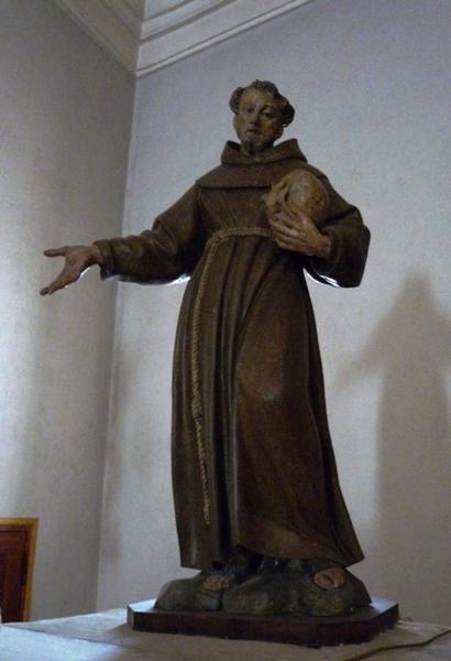 statue : saint François d'Assise, vue générale