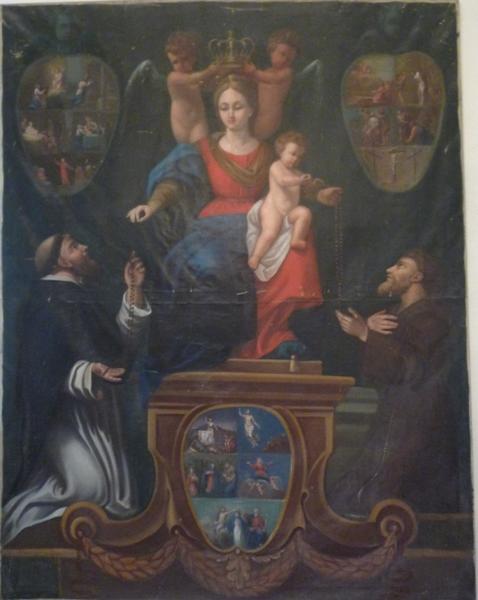 tableau : Donation du Rosaire, vue générale