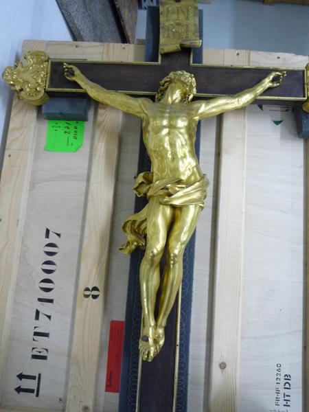 croix d'autel (crucifix), vue partielle