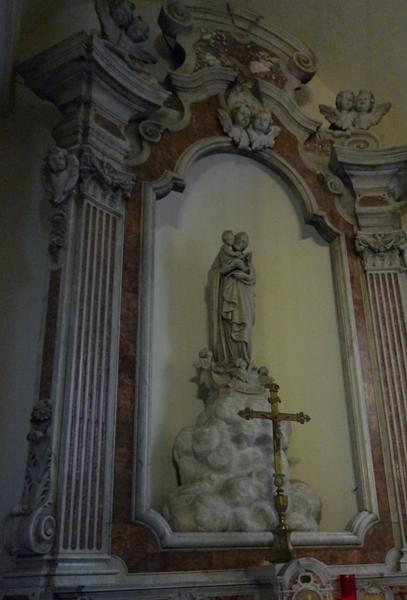 statue : saint Joseph et l'enfant Jésus, vue générale - © Ministère de la Culture (France), Conservation des antiquités et des objets d'art de Corse, tous droits réservés