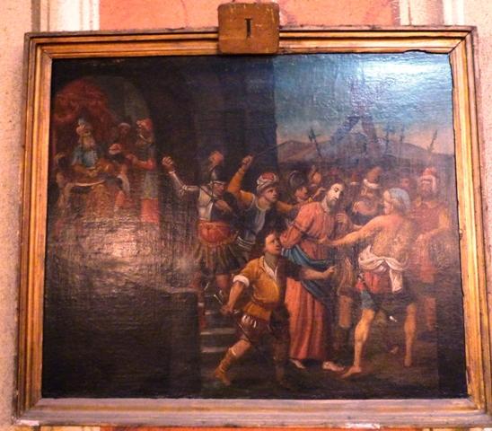 chemin de croix, détail d'une station