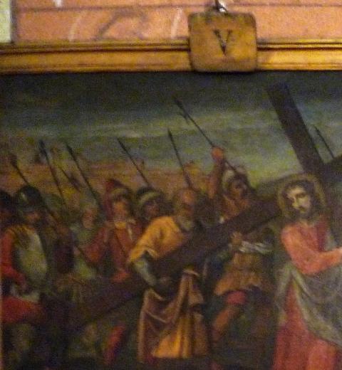 chemin de croix, détail d'une station