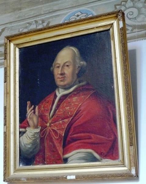 tableau, cadre : le pape Grégoire XIII, vue générale - © Ministère de la Culture (France), Conservation des antiquités et des objets d'art de Corse, tous droits réservés