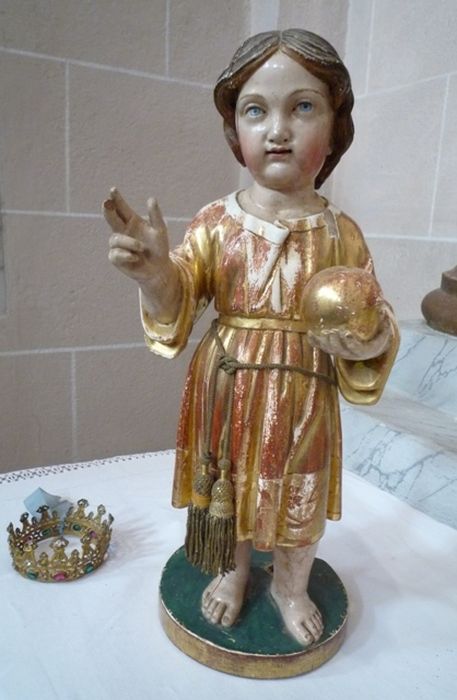 statuette Enfant Jésus de Prague - © Ministère de la Culture (France), Conservation des antiquités et des objets d’art de Corse-du-Sud – Tous droits réservés 