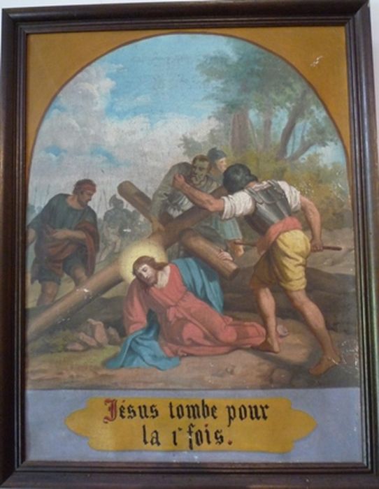 tableau (chemin de croix), détail de la station n°3