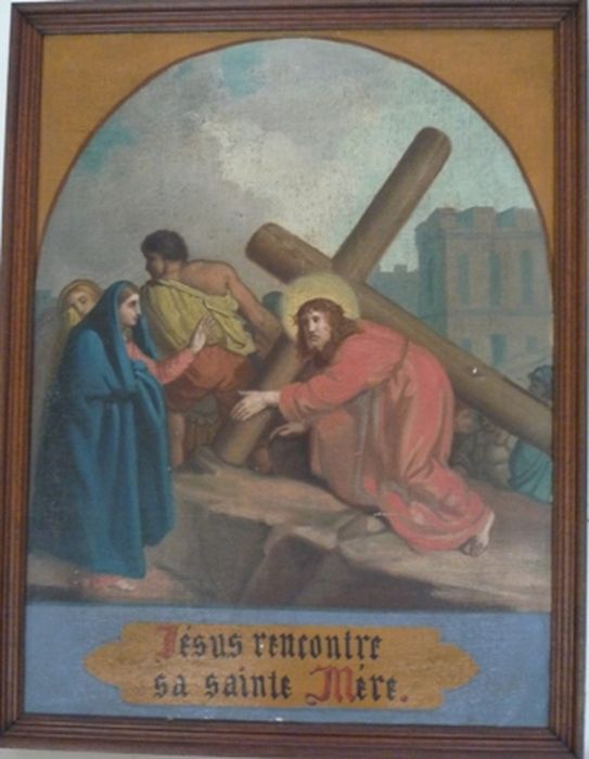 tableau (chemin de croix), détail de la station n°4