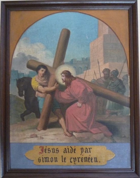 tableau (chemin de croix), détail de la station n°5