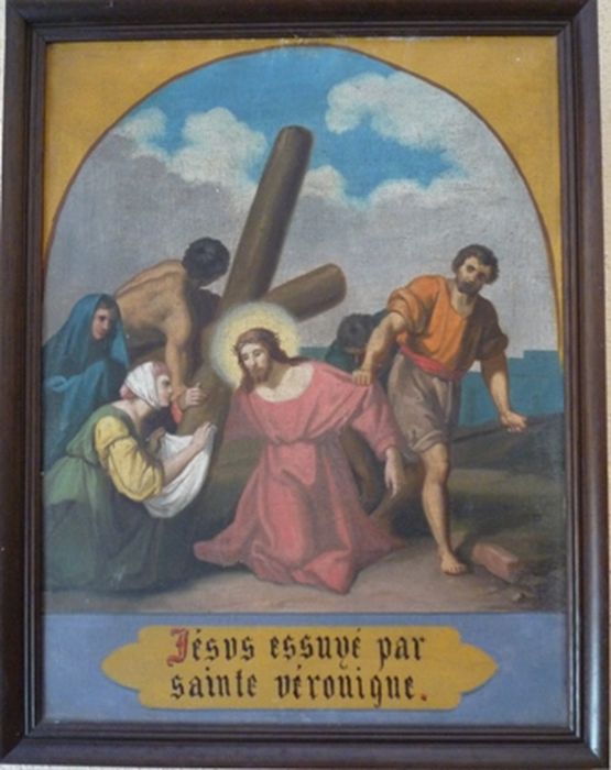 tableau (chemin de croix), détail de la station n°6