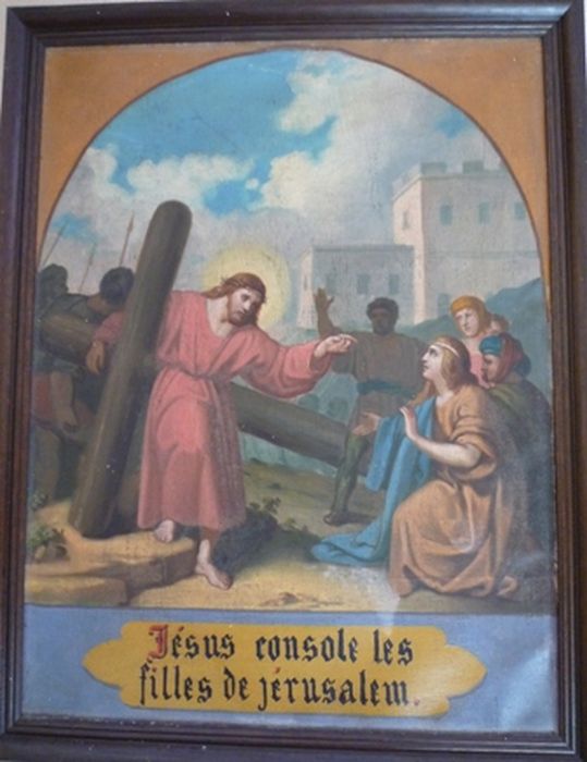 tableau (chemin de croix), détail de la station n°8