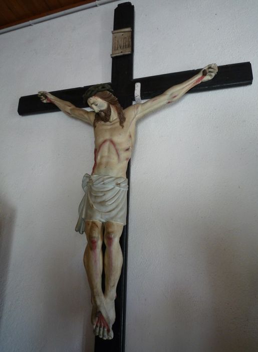 statue : Christ en croix - © Ministère de la Culture (France), Conservation des antiquités et des objets d’art de Corse-du-Sud – Tous droits réservés