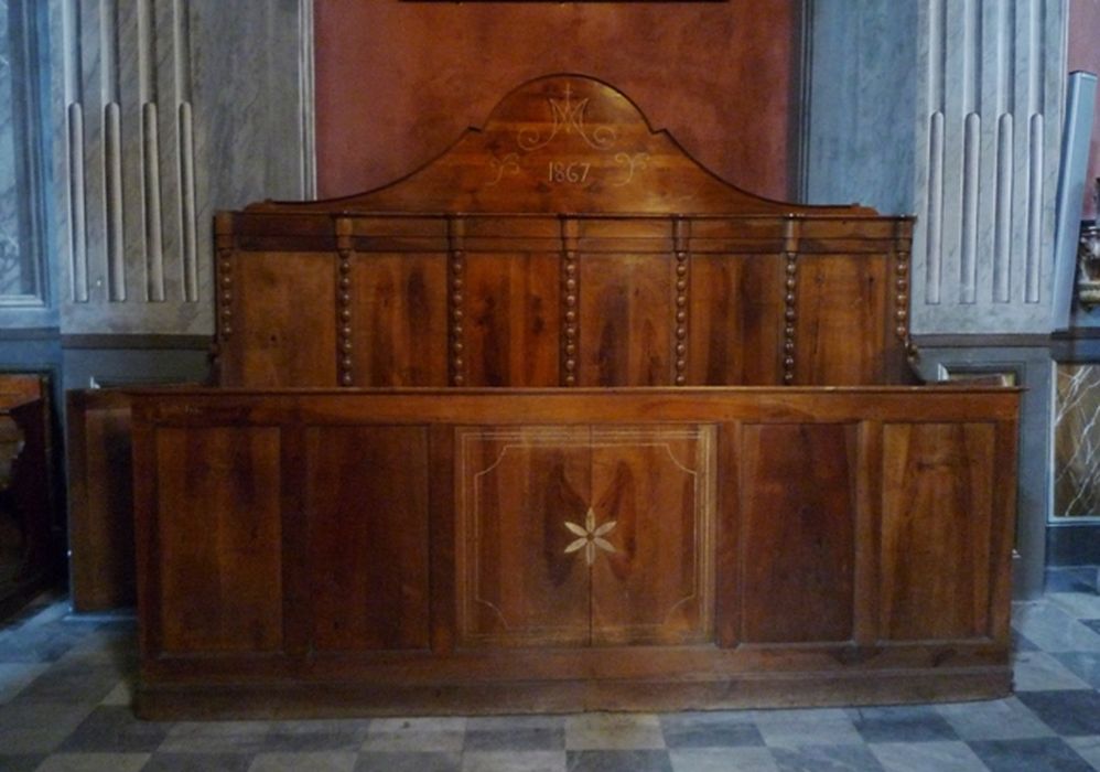 sièges (banc d'oeuvre) - © Ministère de la Culture (France), Conservation des antiquités et des objets d’art de Corse-du-Sud – Tous droits réservés