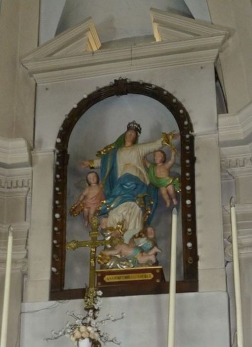 haut-relief : Vierge de l'Assomption - © Ministère de la Culture (France), Conservation des antiquités et des objets d’art de Corse-du-Sud – Tous droits réservés