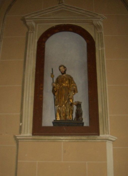 statue : Saint Roch - © Ministère de la Culture (France), Conservation des antiquités et des objets d’art de Corse-du-Sud – Tous droits réservés 