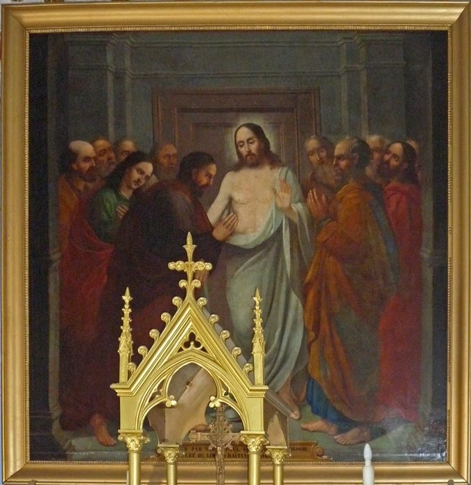 Tableau d'autel : Incrédulité de saint Thomas