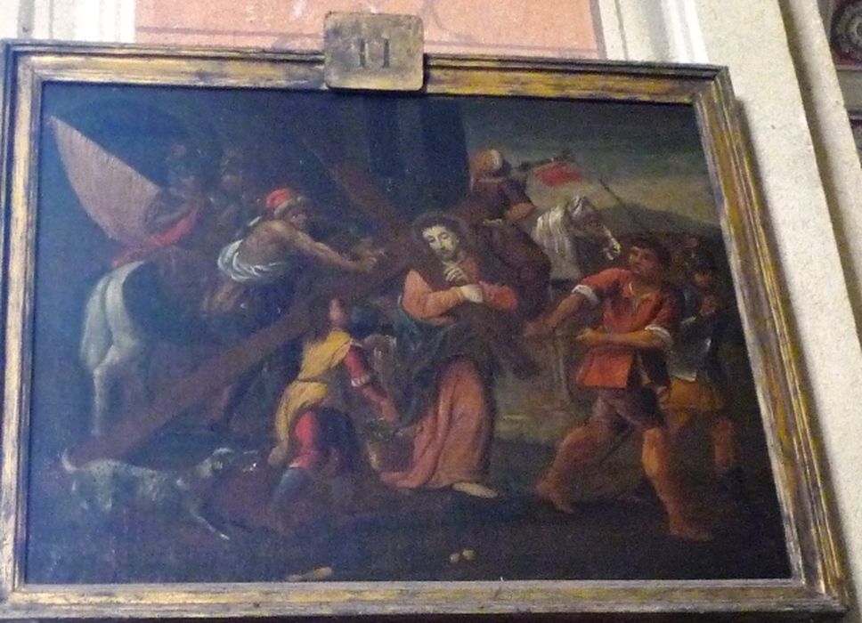 tableau (chemin de croix), détail de la station n°2