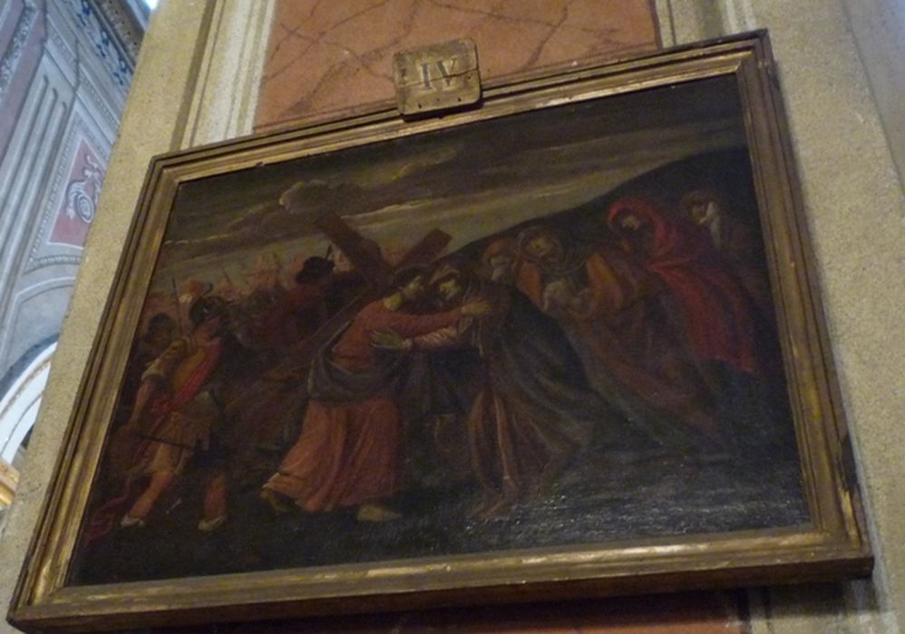 tableau (chemin de croix), détail de la station n°4