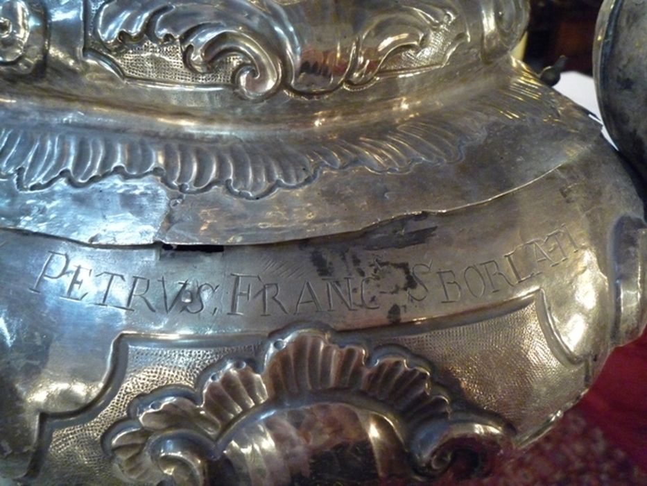 lampe de sanctuaire, détail de l’inscription