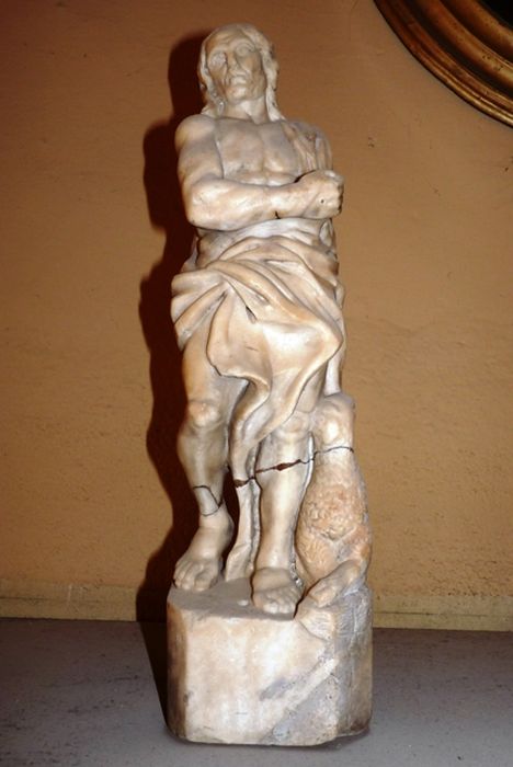 statuette Saint-Jean-Baptiste - © Ministère de la Culture (France), Conservation des antiquités et des objets d’art de Corse-du-Sud – Tous droits réservés 