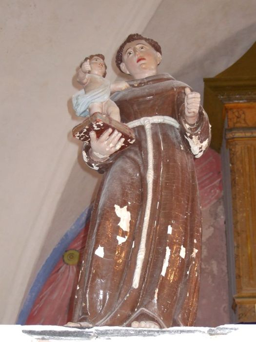 statue : Saint-Antoine de Padoue et l'Enfant Jésus - © Ministère de la Culture (France), Conservation des antiquités et des objets d’art de Corse-du-Sud – Tous droits réservés