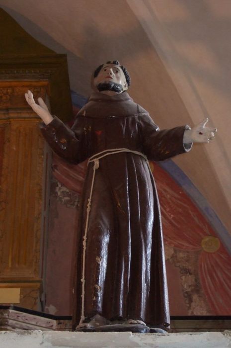 statue : Saint François d'Assise - © Ministère de la Culture (France), Conservation des antiquités et des objets d’art de Corse-du-Sud – Tous droits réservés