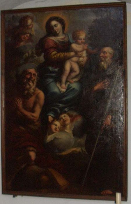 tableau : Vierge à l’Enfant entre Saint Paul ermite et Saint Antoine abbé
