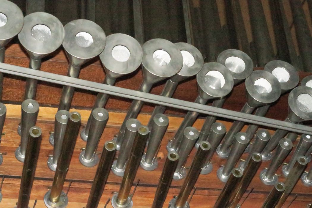 orgue de tribune : partie instrumentale de l’orgue, détail