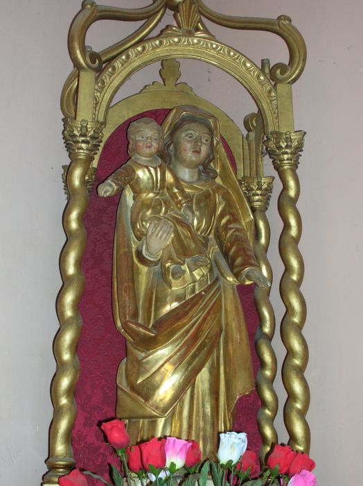 statue : Vierge à l'Enfant et ciborium de l'ancien maître-autel