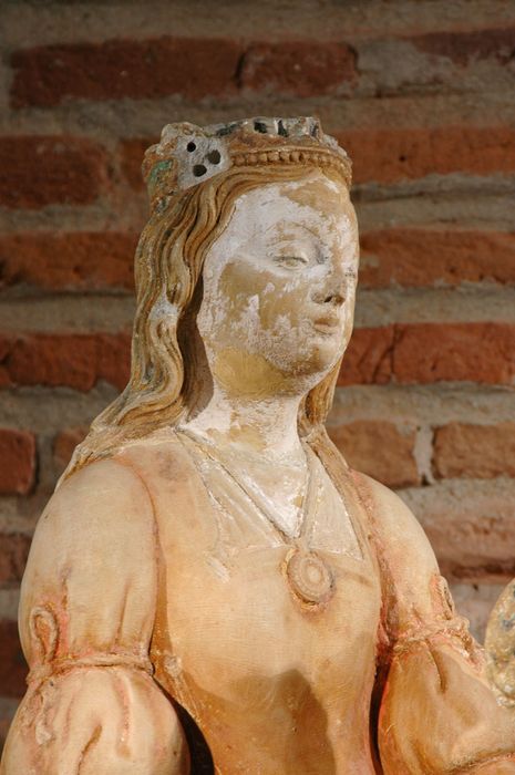 groupe sculpté : Sainte Anne trinitaire, détail