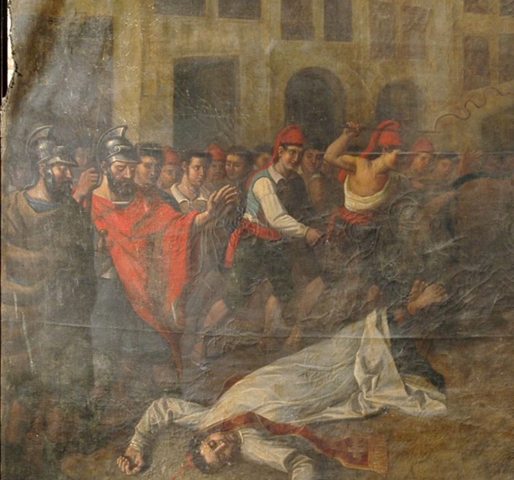 tableau : Martyre de saint Félix ou de saint Saturnin (le), détail