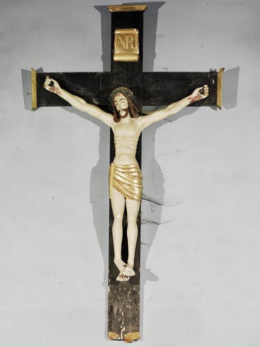 statue : Christ en croix - © Ministère de la Culture (France), Conservation des antiquités et des objets d’art de la Haute-Garonne – Tous droits réservés 
