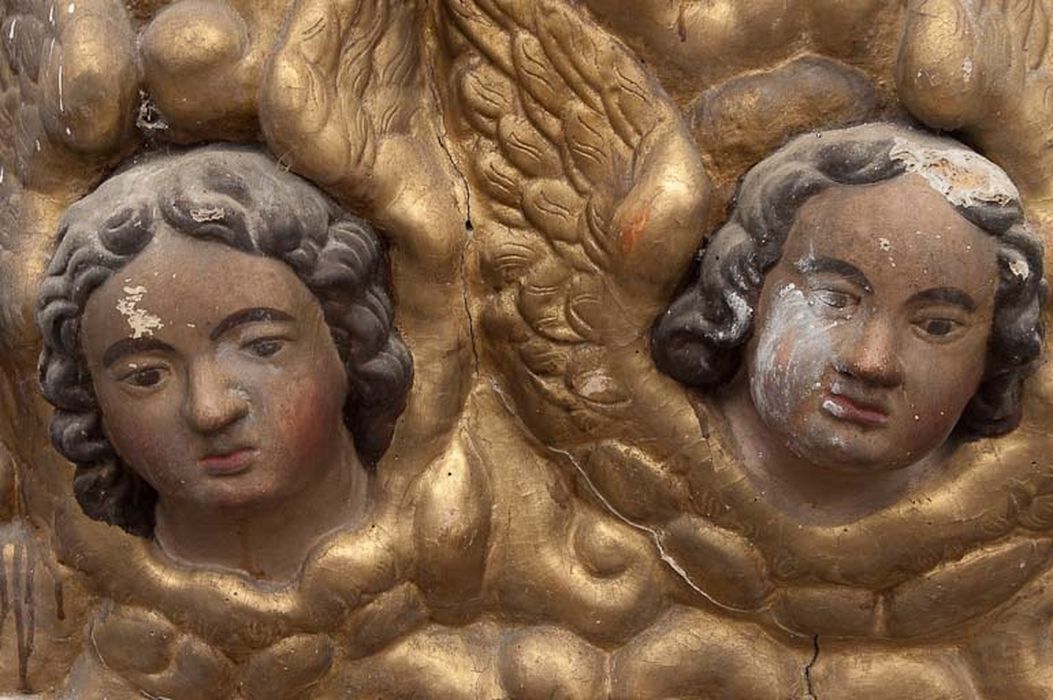 haut-relief : Assomption de la Vierge (l'), détail - © Ministère de la Culture (France), Conservation des antiquités et des objets d’art de la Haute-Garonne – Tous droits réservés 