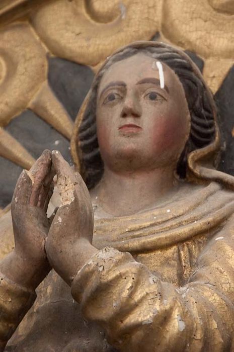 haut-relief : Assomption de la Vierge (l'), détail - © Ministère de la Culture (France), Conservation des antiquités et des objets d’art de la Haute-Garonne – Tous droits réservés 