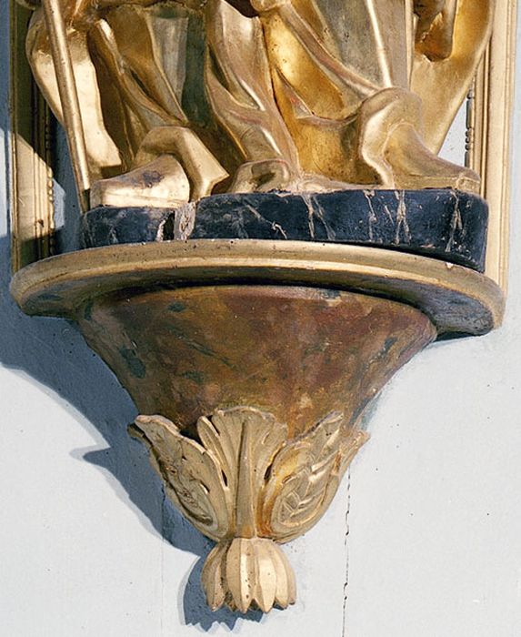 statue : Saint Blaise, détail - © Ministère de la Culture (France), Conservation des antiquités et des objets d’art de la Haute-Garonne – Tous droits réservés 