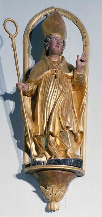 statue : Saint Blaise - © Ministère de la Culture (France), Conservation des antiquités et des objets d’art de la Haute-Garonne – Tous droits réservés 