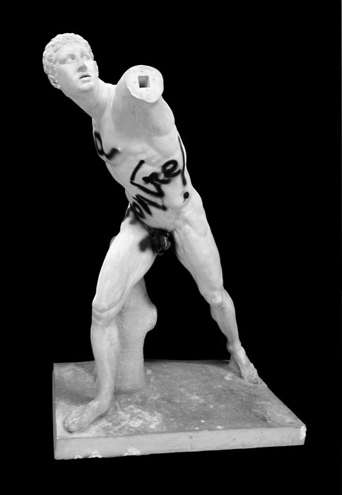 statue : Guerrier combattant, dit « Gladiateur Borghèse » (D-79-4-238)