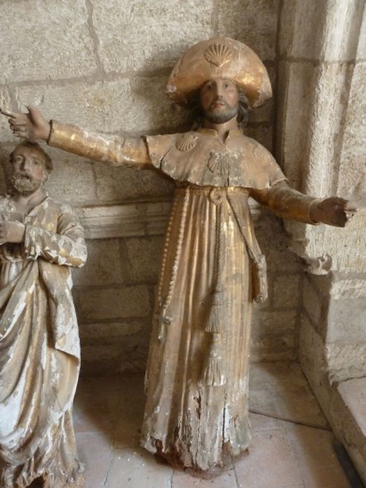 statue : Saint Jacques - © Ministère de la Culture (France), Conservation des antiquités et des objets d’art de l’Hérault – Tous droits réservés 