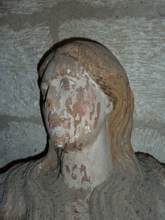 statue : Sainte Marie-Madeleine, détail