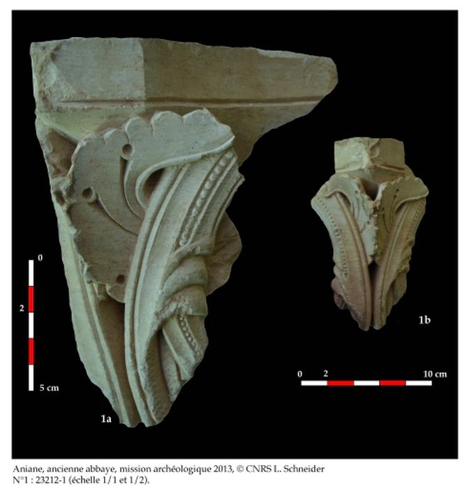chapiteau (fragment lapidaire n°23212) - © Ministère de la Culture (France), Conservation des antiquités et des objets d’art de l’Hérault – Tous droits réservés 