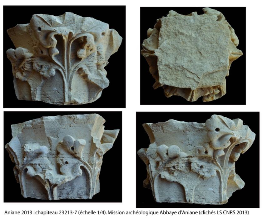 chapiteau (fragments lapidaires n°23212) - © Ministère de la Culture (France), Conservation des antiquités et des objets d’art de l’Hérault – Tous droits réservés