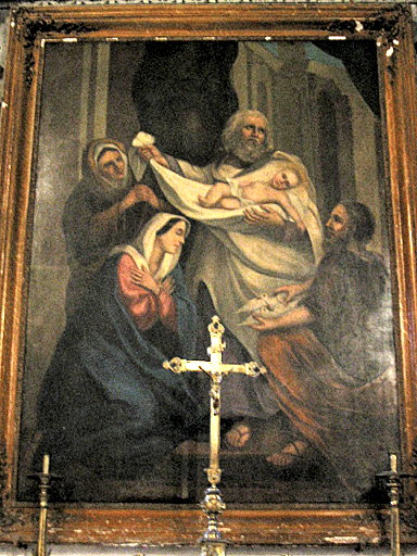 tableau : Présentation au temple