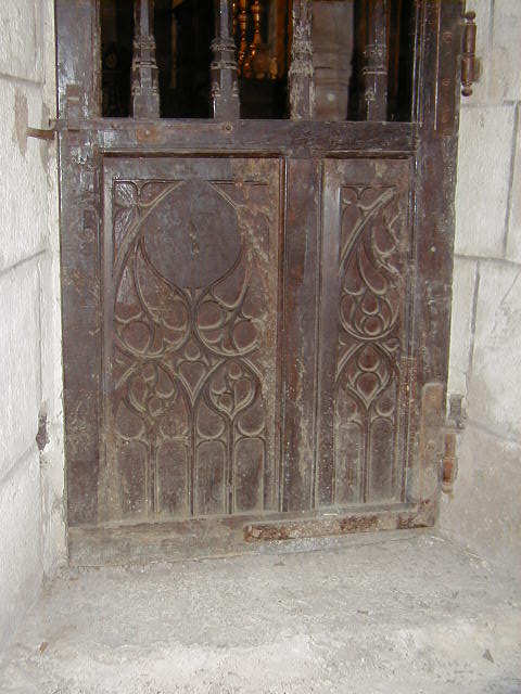 vantail de porte de l’ancien jubé, détail