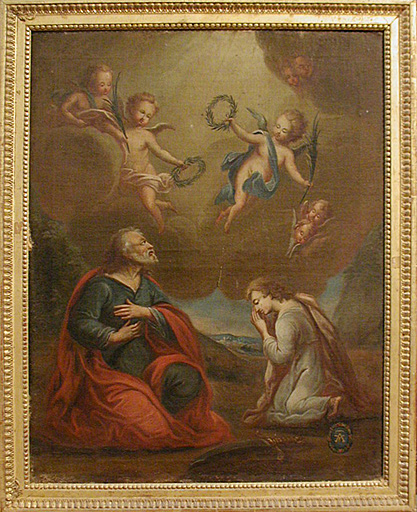 tableau : Apothéose de saint Nazaire et saint Celse - © Ministère de la Culture (France), Conservation des antiquités et des objets d’art de l’Hérault – Tous droits réservés