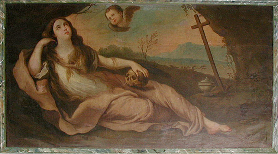 tableau : Sainte Madeleine en contemplation - © Ministère de la Culture (France), Conservation des antiquités et des objets d’art de l’Hérault – Tous droits réservés