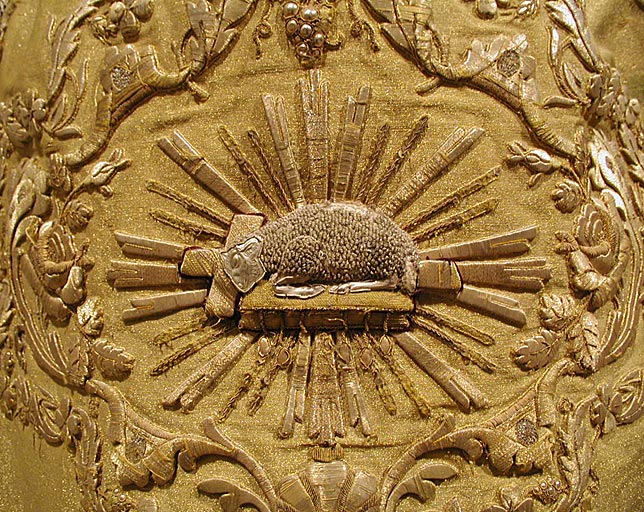 chasuble (ornement or), détail