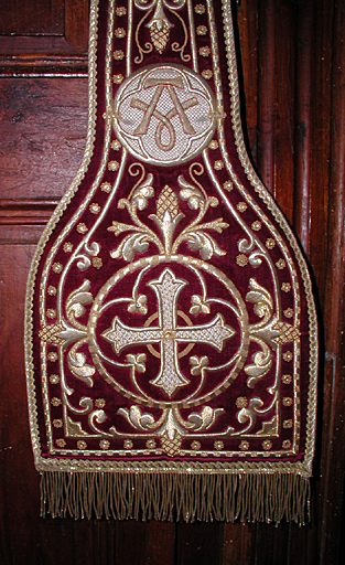 étole, détail - © Ministère de la Culture (France), Conservation des antiquités et des objets d’art de l’Hérault – Tous droits réservés 