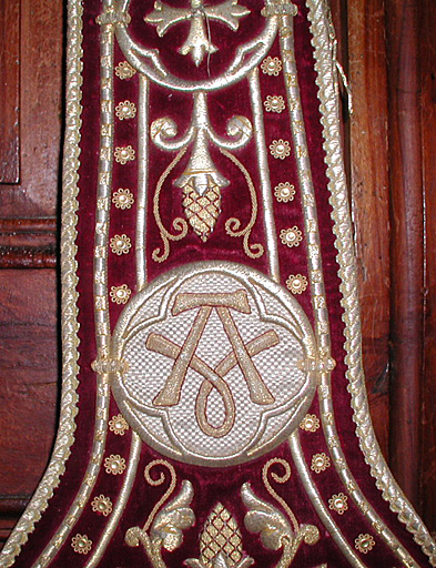 étole, détail - © Ministère de la Culture (France), Conservation des antiquités et des objets d’art de l’Hérault – Tous droits réservés 