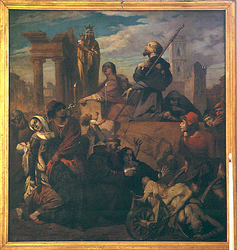 tableau : Saint Roch soignant les pestiférés